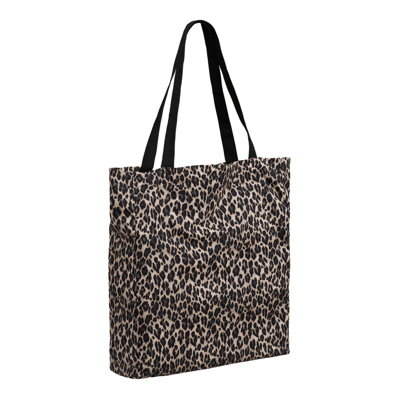 Shopper Ava in tessuto fantasia leopardata 35×39 cm