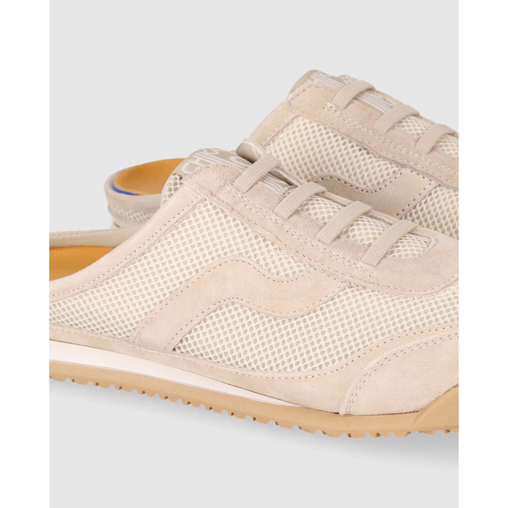Deportivos de Piel - Beig - Tacón: 1 cm