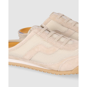 Deportivos de Piel - Beig - Tacón: 1 cm