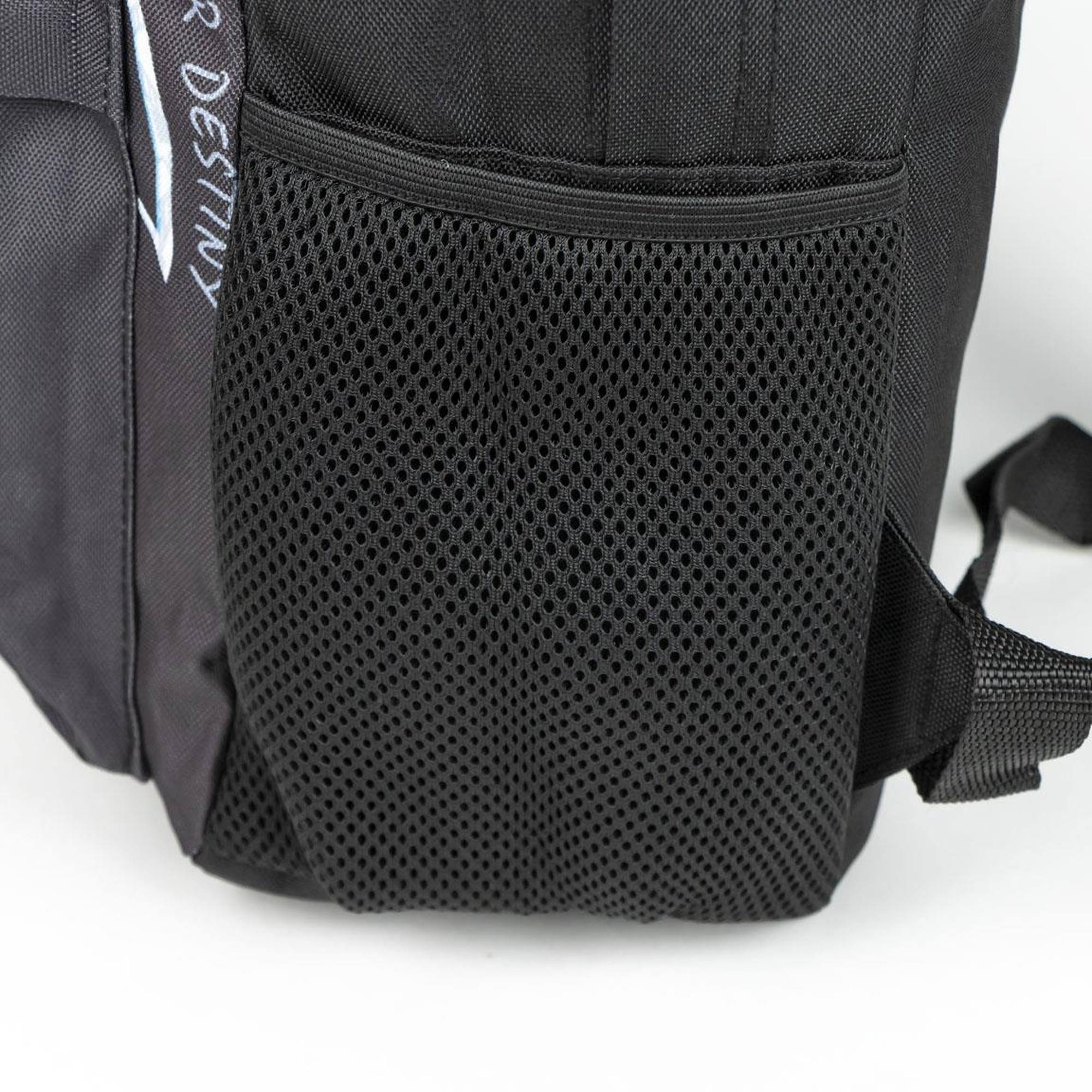 Mochila casual de star wars - color negro - 32x12x42 cm - fabricada en poliéster - estampado con motivos de star wars