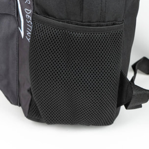 Mochila casual de star wars - color negro - 32x12x42 cm - fabricada en poliéster - estampado con motivos de star wars