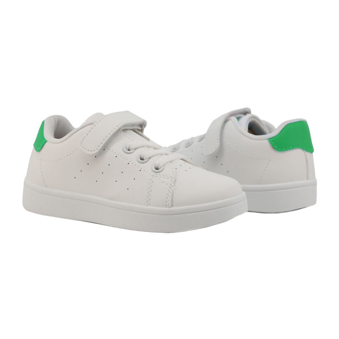 Zapatillas Sneaker para Niño- Shone 001-002 White/Green