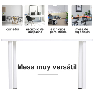 Mesa Escritorio con Pies Ajustables 120x60x76cm Blanco