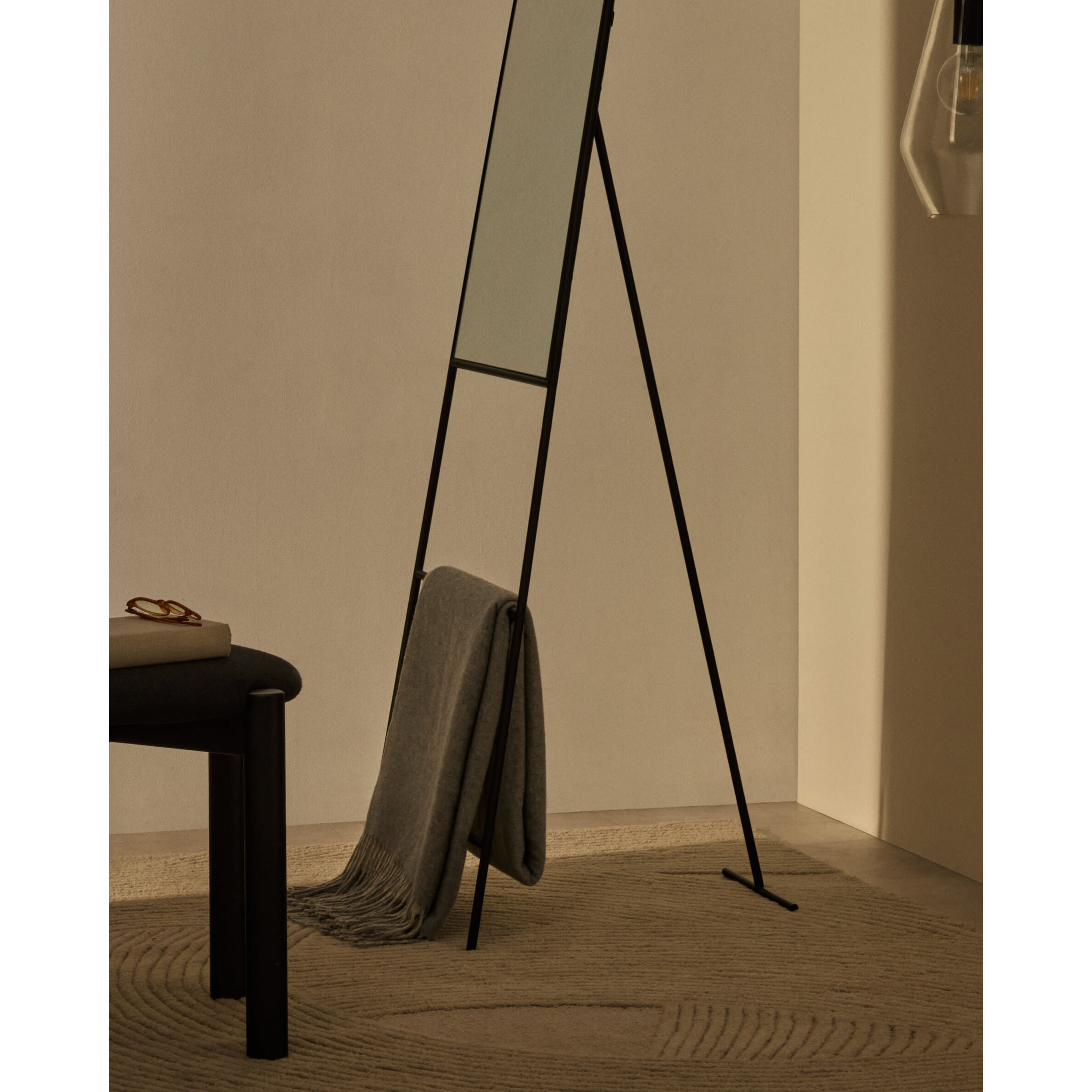 Miroir Sur Pied 55 X 166 Cm Métal NORLAND