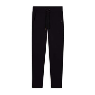 Pantaloni donna regular morbidi con dettagli micro-trecce