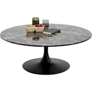 Table basse Schickeria effet marbre noir 110cm Kare Design