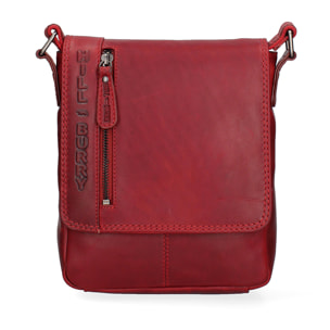 Borsa a tracolla da uomo In Vera pelle Made in Italy 20x24x5 cm