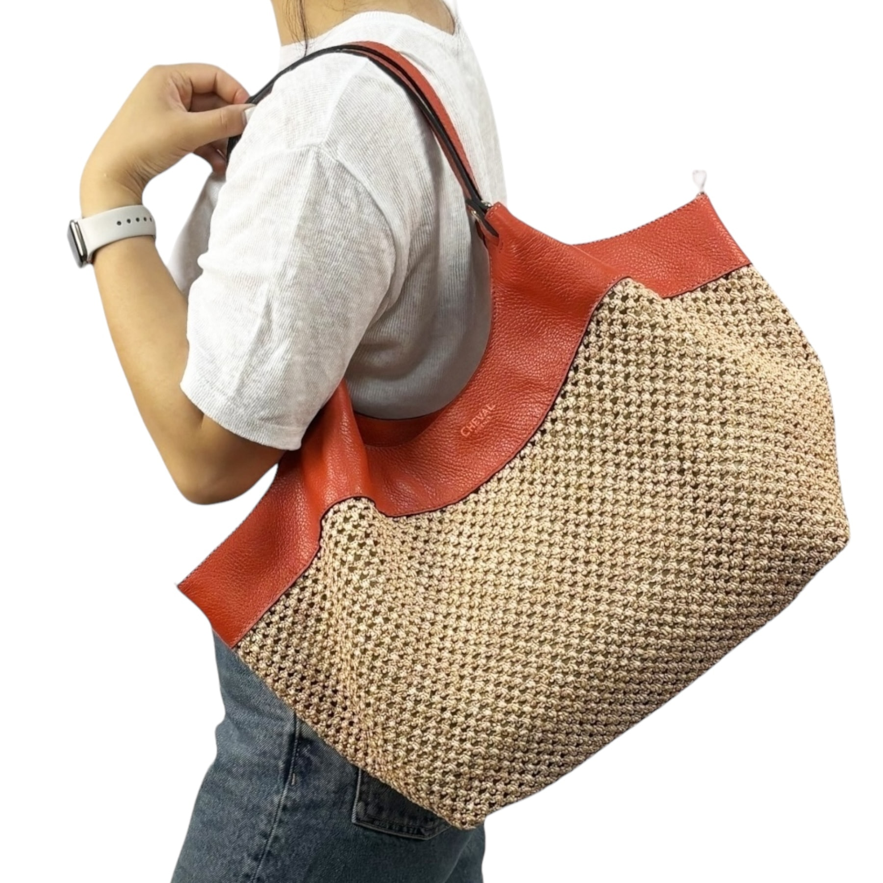 Bolso de hombro Cheval Firenze Madera Naranja