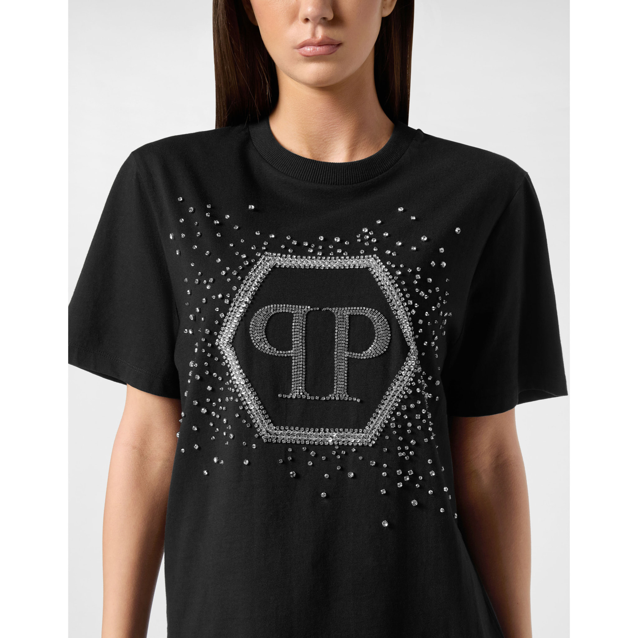 PHILIPP PLEIN Maglietta taglio Uomo HEXAGON