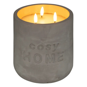 Bougie LED "Cosy" - gris clair - 3 - 2kg