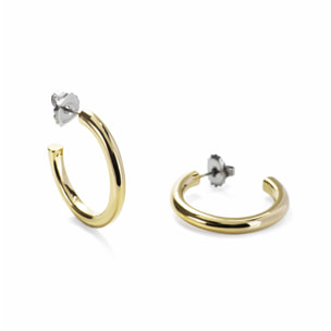 Pendientes de 29mm de diámetro acabado oro amarillo de 18K