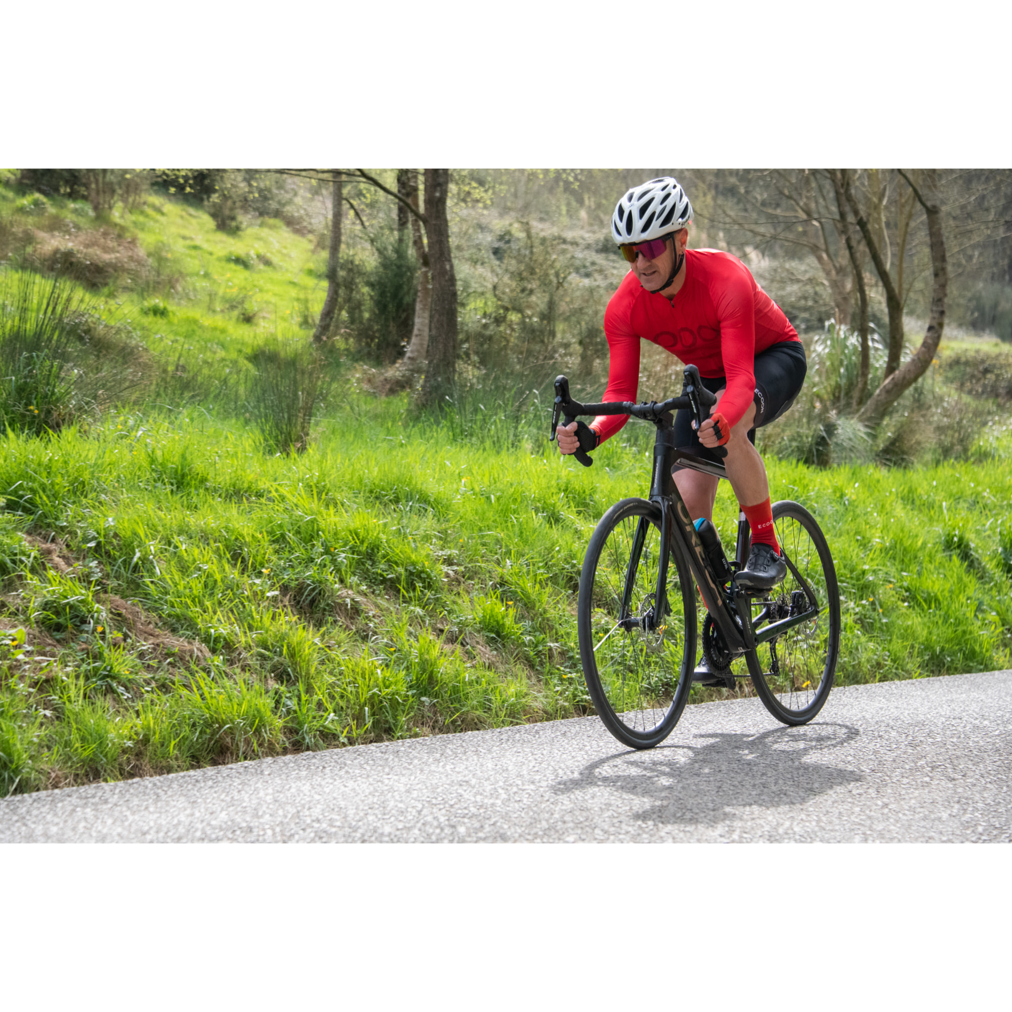 Maillot de manga larga ECOON modelo Tourmalet Men en color Rojo