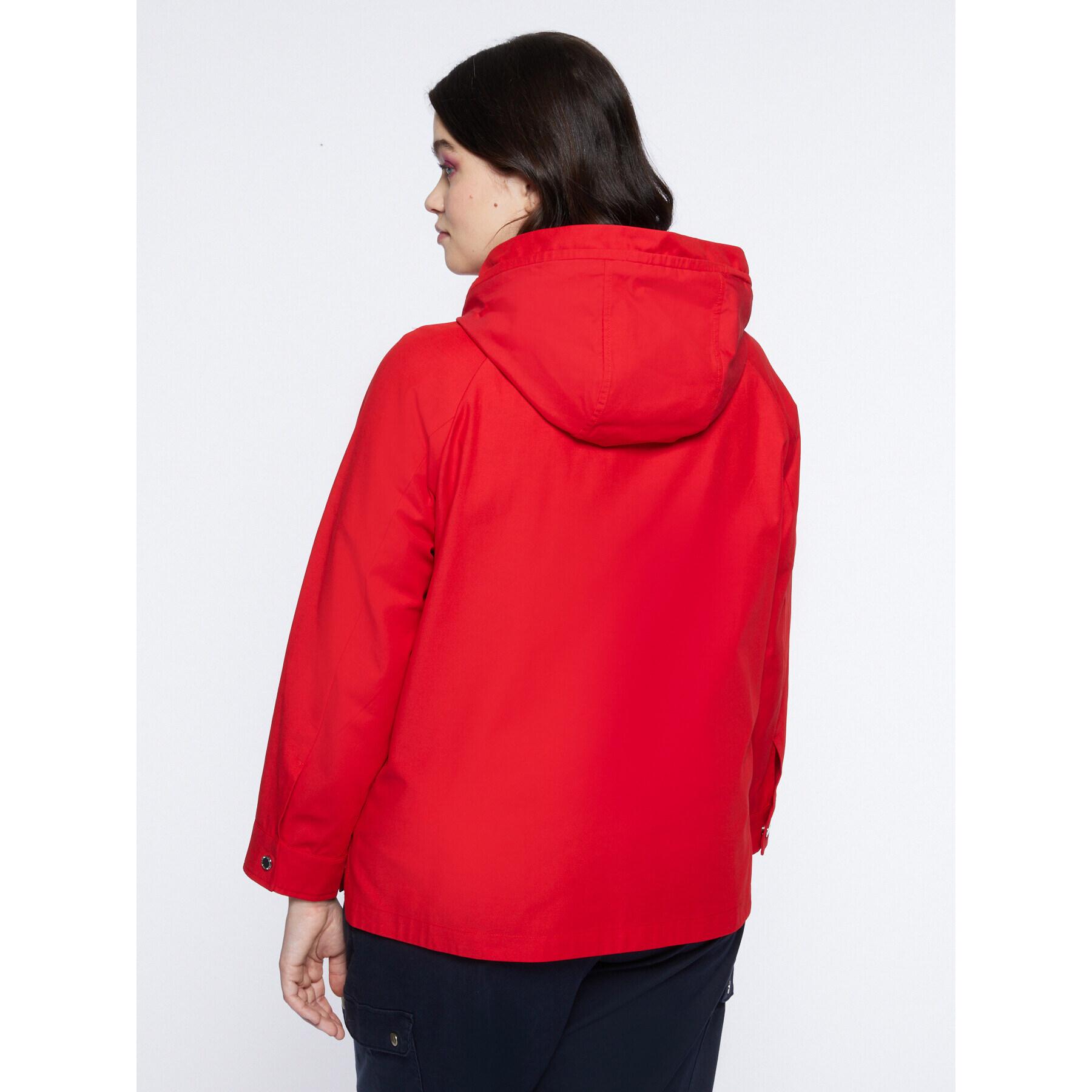 Fiorella Rubino - Parka corta con capucha - Rojo