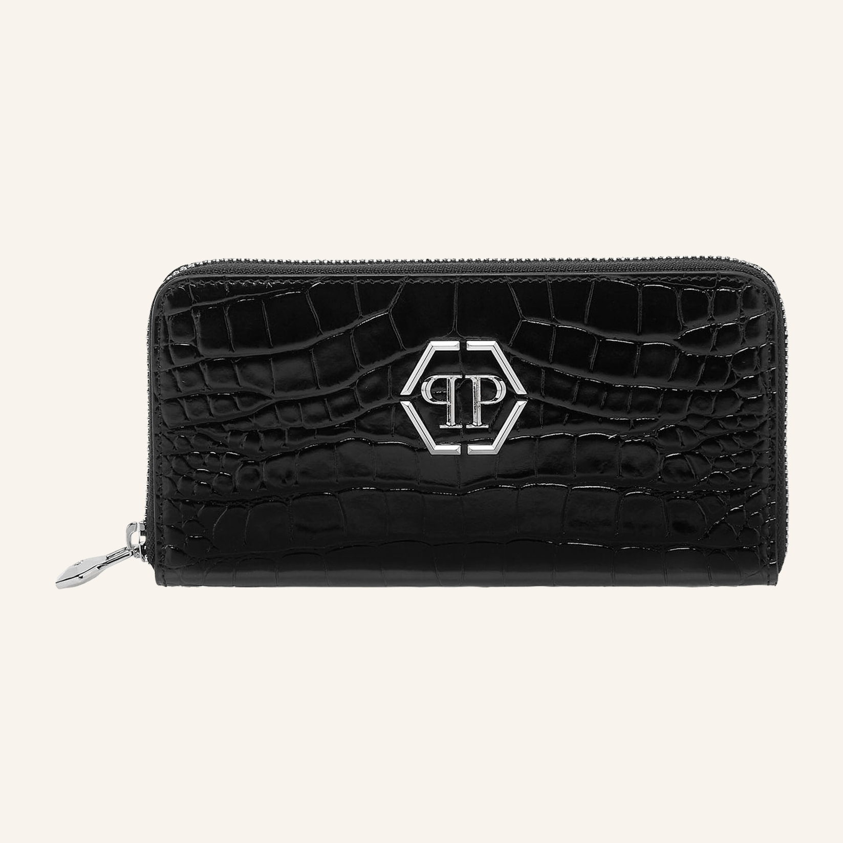 PHILIPP PLEIN Cartera con cremallera central