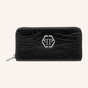 PHILIPP PLEIN Cartera con cremallera central