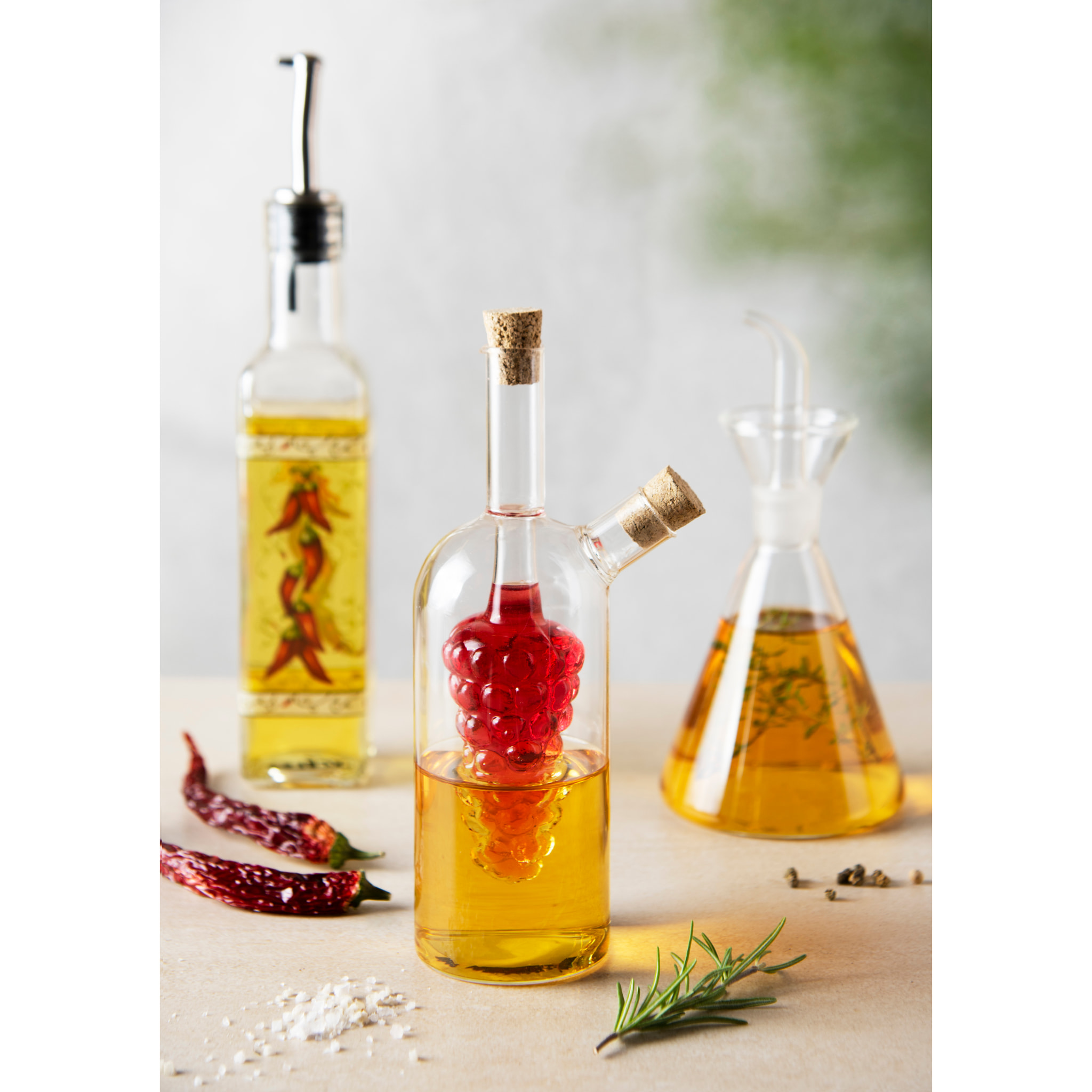 Oliera 50 cl Excelsa – Conica Trasparente