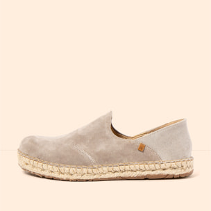 Zapatos N677 SILK SUEDE-COTTON TAUPE / CAMPOS color Taupe