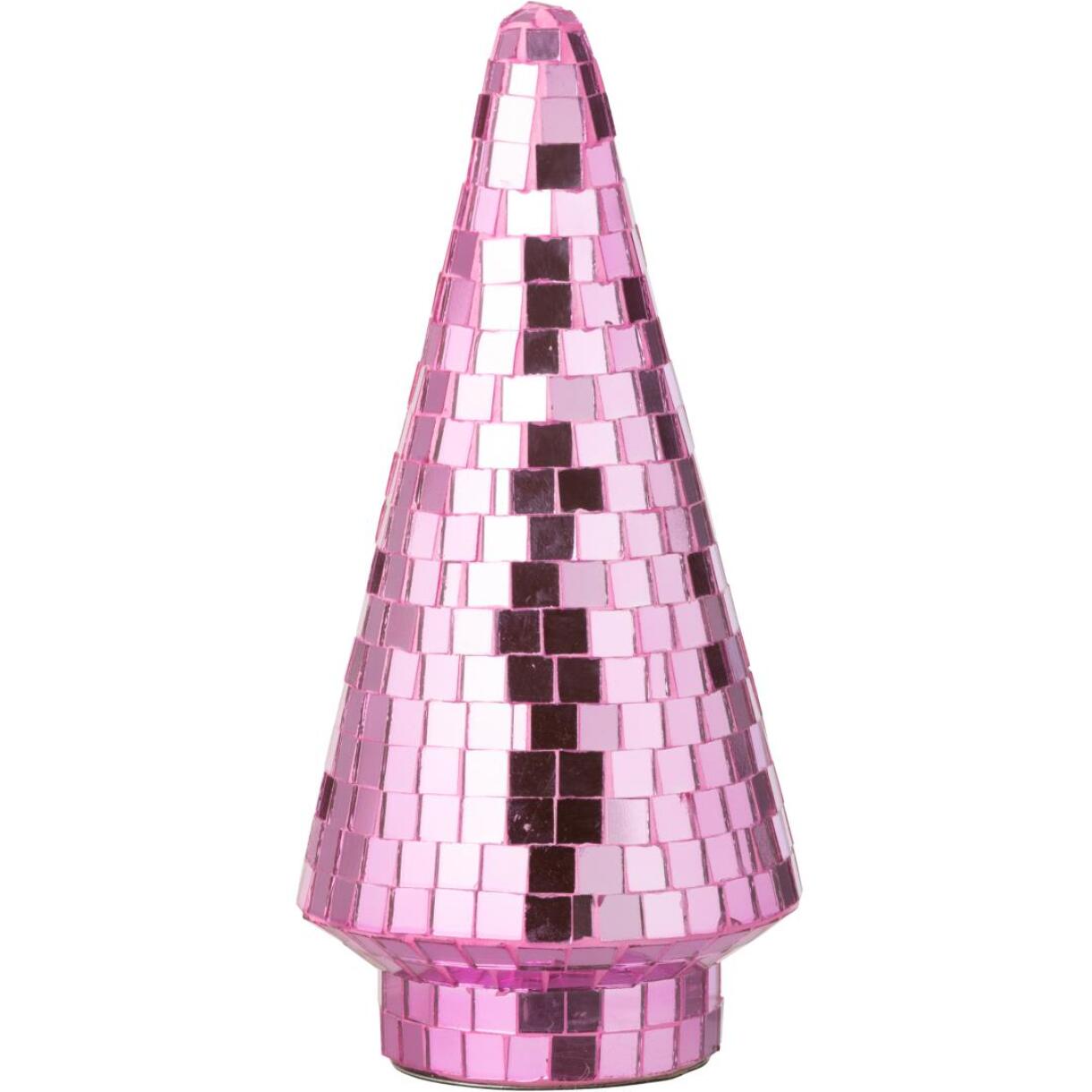 J-Line décoration Arbre Miroir - verre - rose - medium