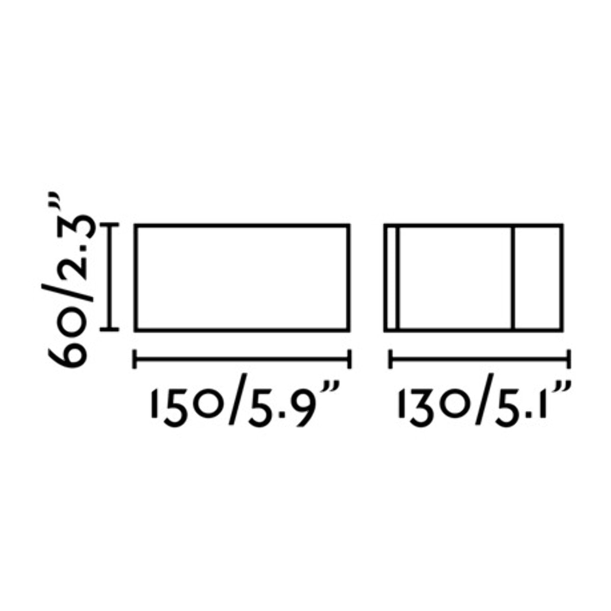 ALP LED Lampe applique gris foncé