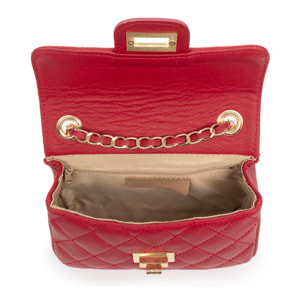 Arcola bolso bandolera mujer. Piel auténtica acabado Sauvage acolchado.