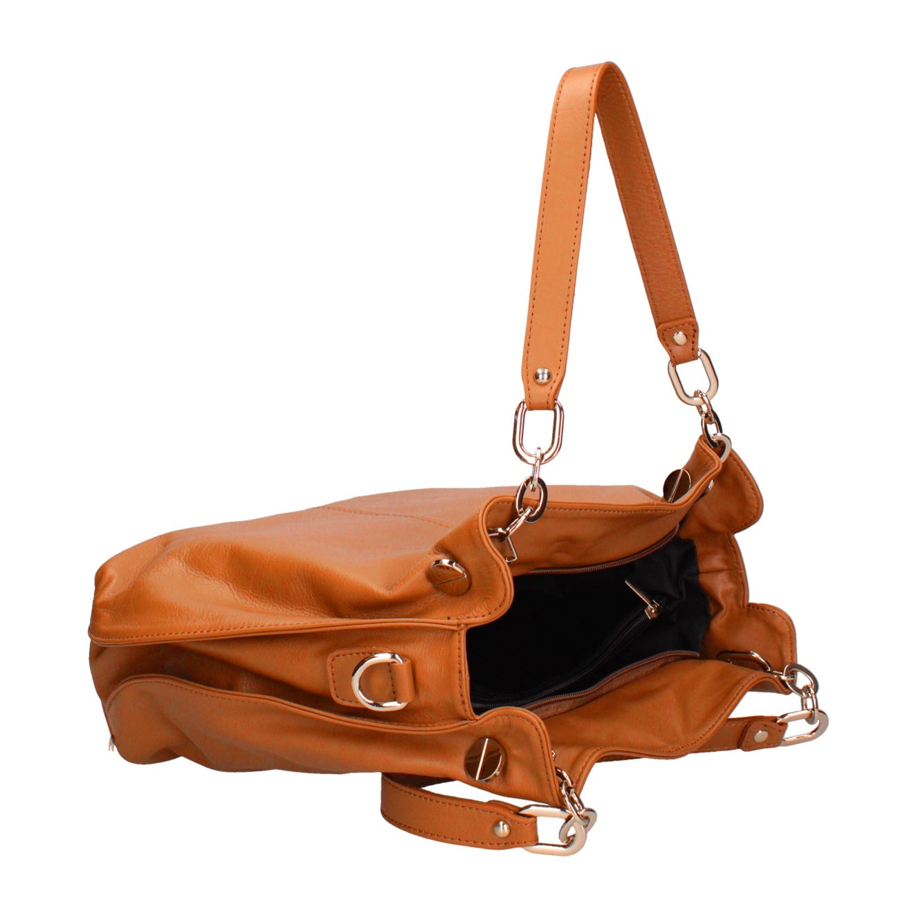 Borsa a mano da donna Made in Italy - Modello Ereba - 100% pelle - 38.0 x 30.0 x 12.0 cm
