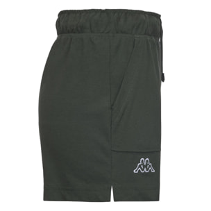 Pantaloni Corti Kappa Donna Logo Caber Verde