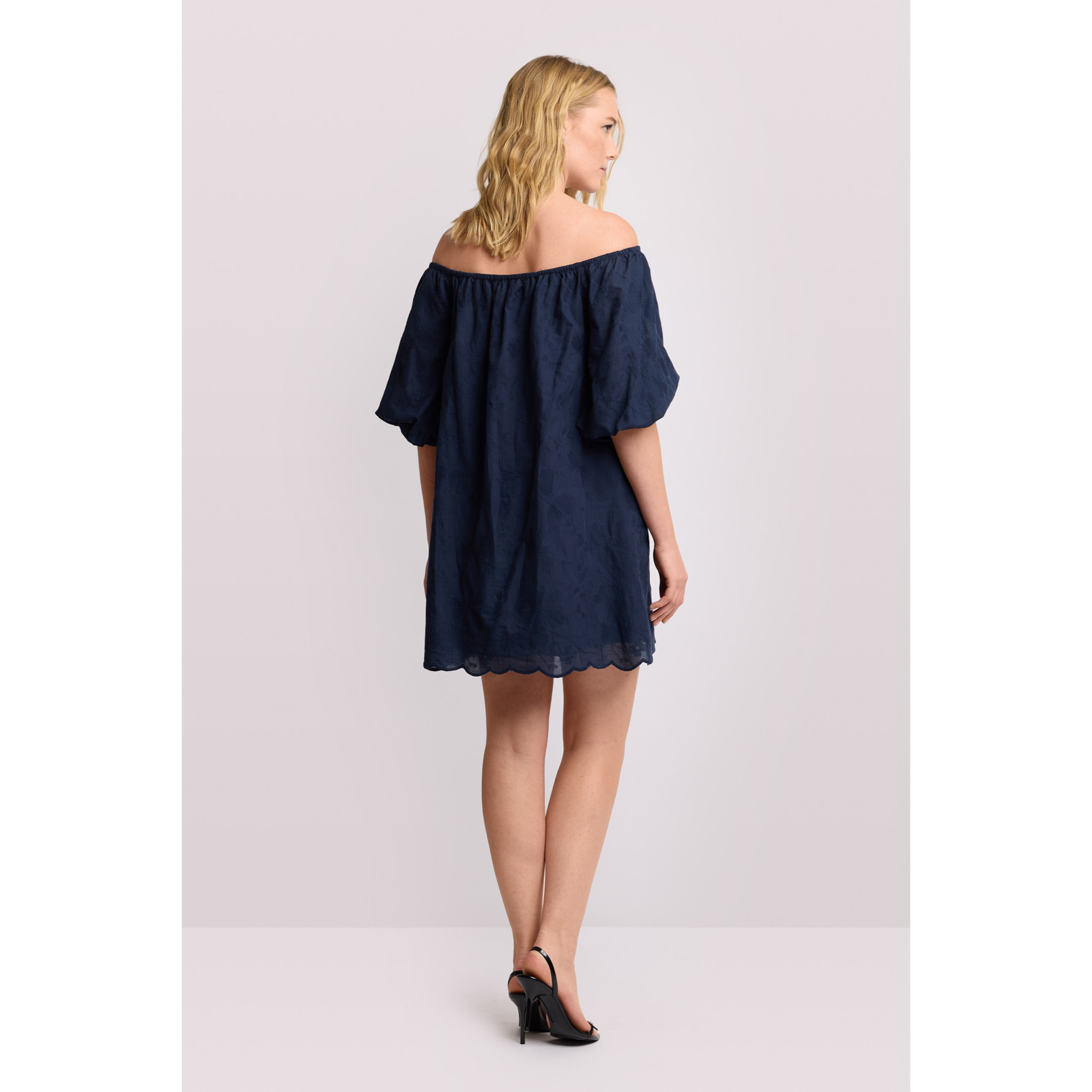 Kocca - Abito corto in cotone ricamato Donna