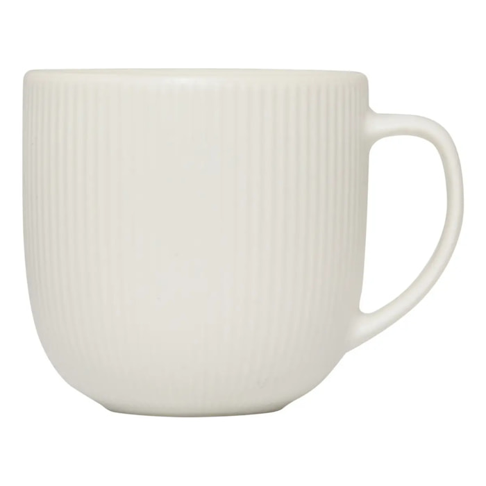 Tasse striée Strata blanc 11cl