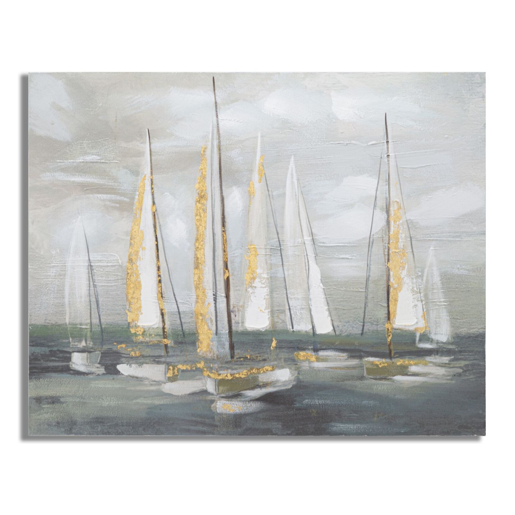 DIPINTO SU TELA GOLD BOAT CM 100X2,8X80