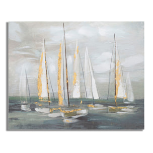 DIPINTO SU TELA GOLD BOAT CM 100X2,8X80