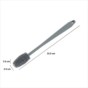 Goupillon en caoutchouc gris H33,5cm