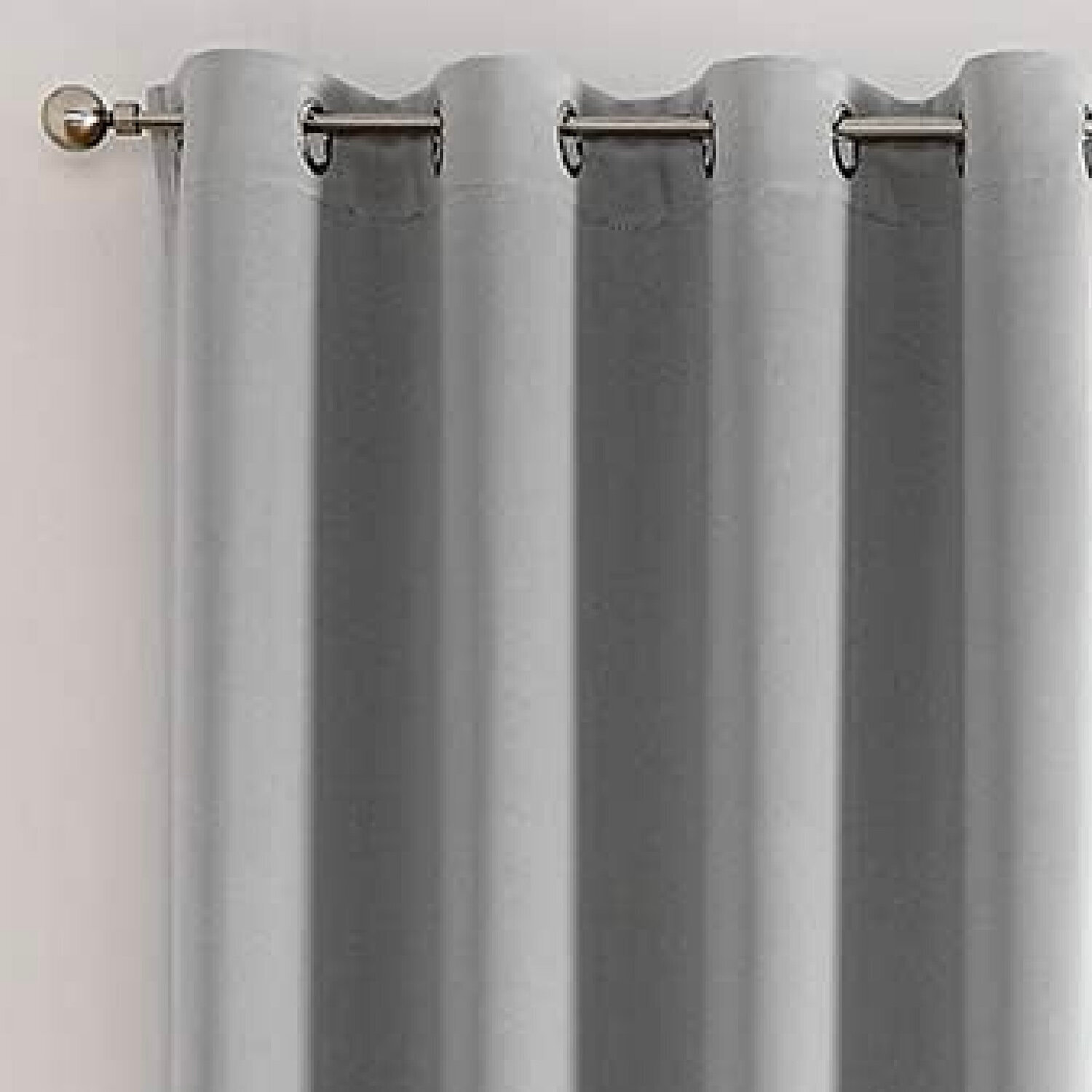Rideau polyester isolant gris