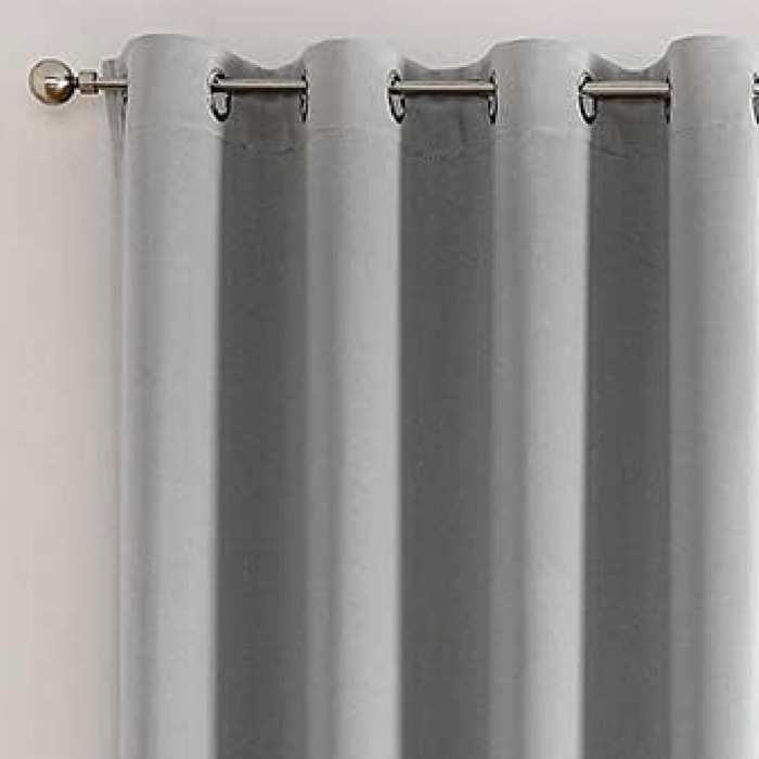 Rideau polyester isolant gris