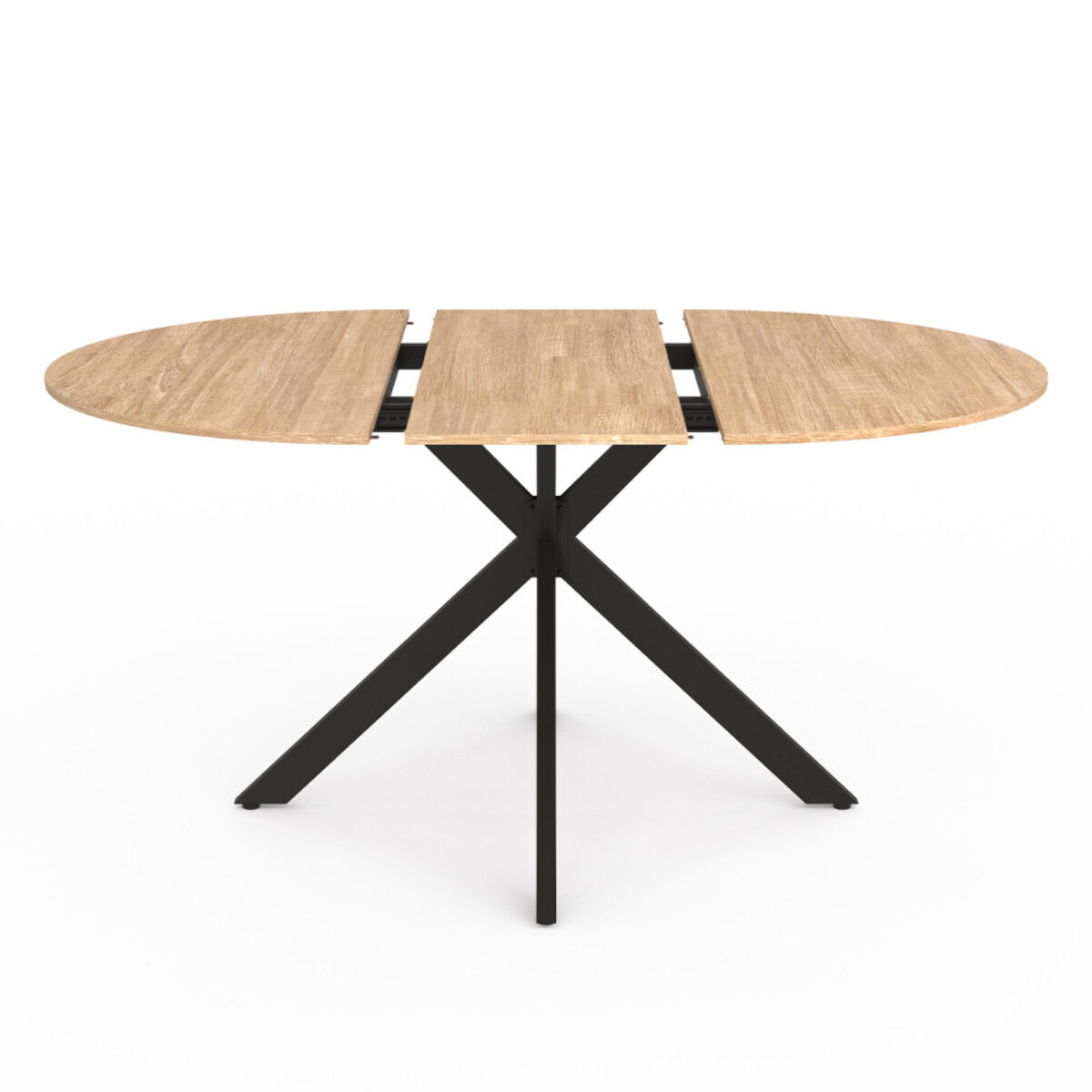 Table repas extensible Soline - Bois / Noir