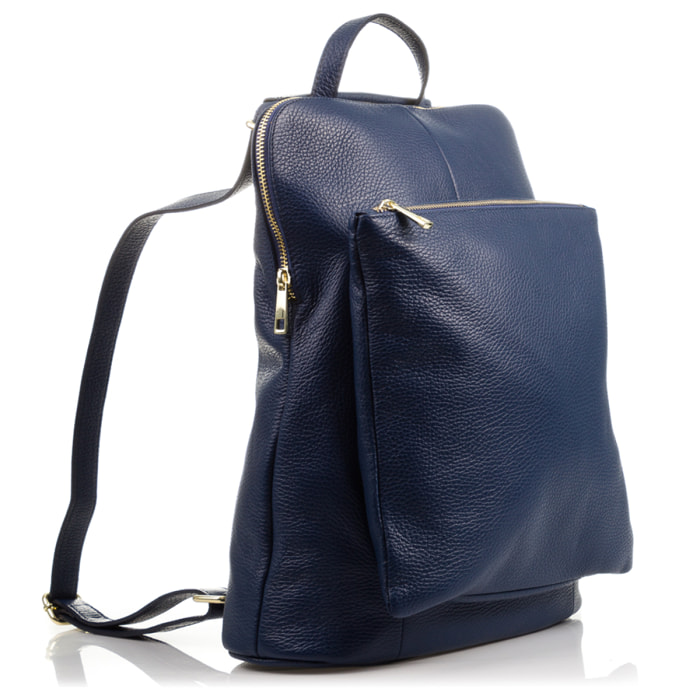 Eva Bolso mochila Mujer.Piel auténtica Dollaro