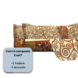 PARURE LETTO SOGNI D'AUTORE, Stampa Digitale, 100% Cotone - 48