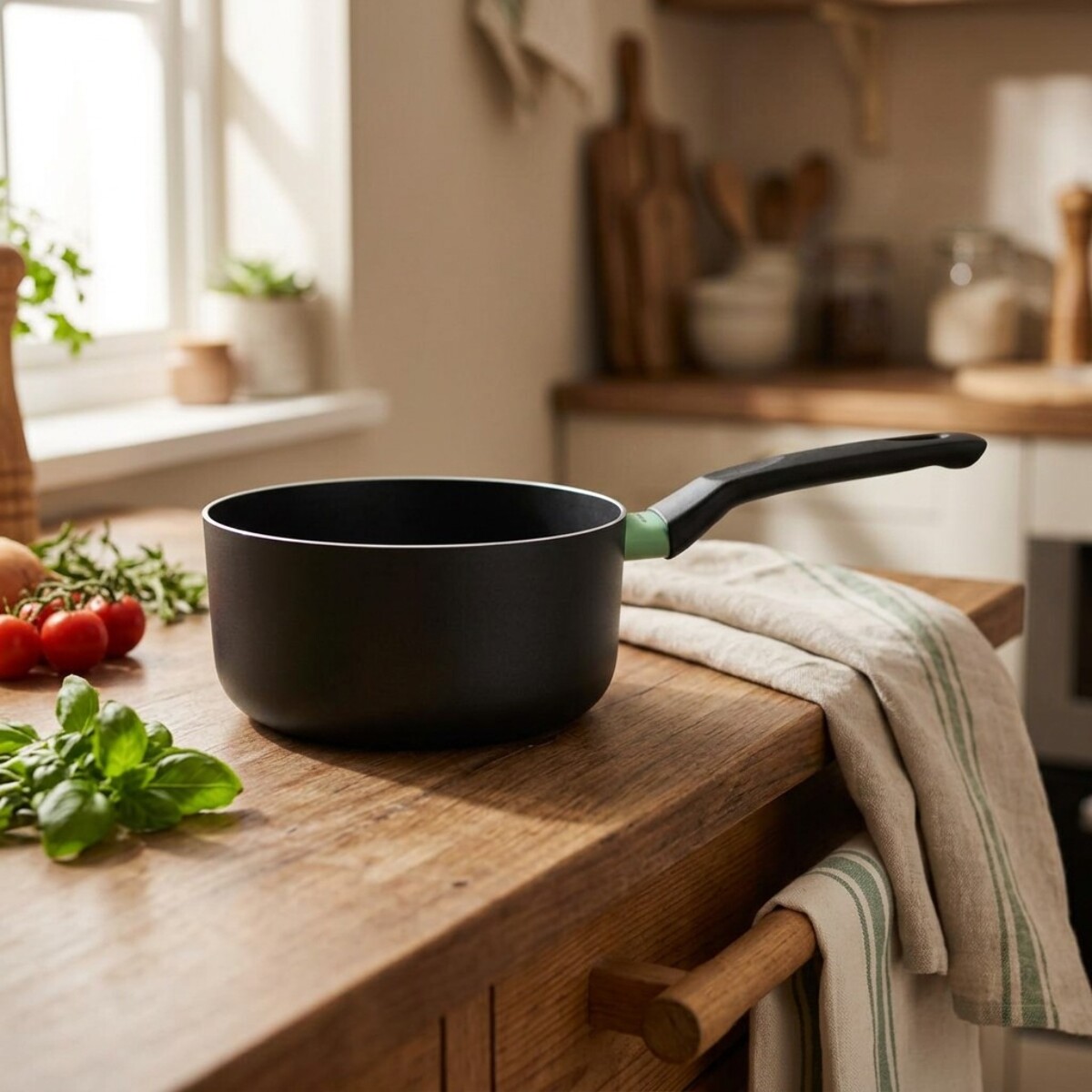 Casserole aluminium revêtement céramique antiadhésif sans PFAS Fackelmann Brandao