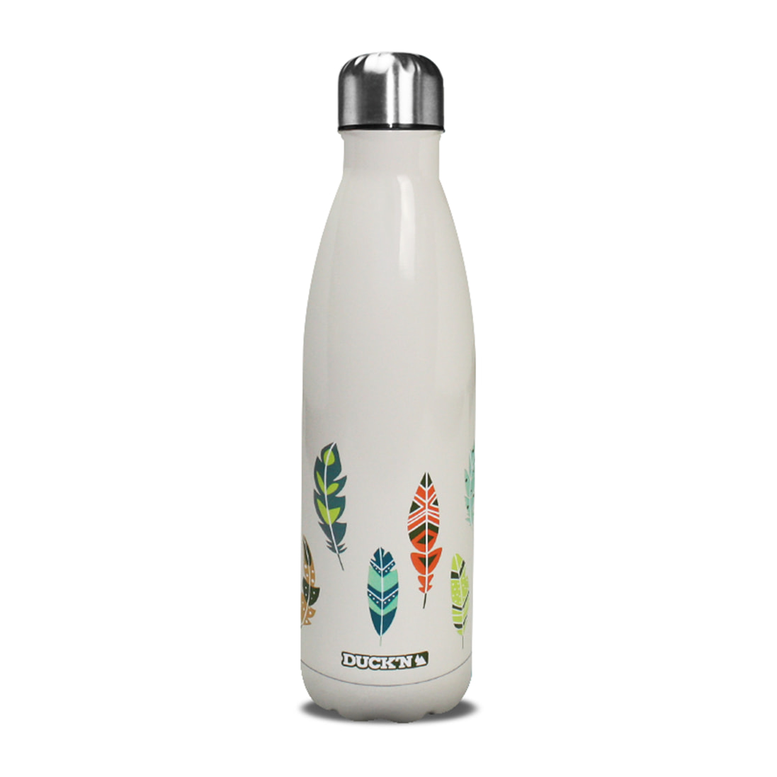 Bouteille Isotherme motifs plumes indiennes 500ML, Duck'n