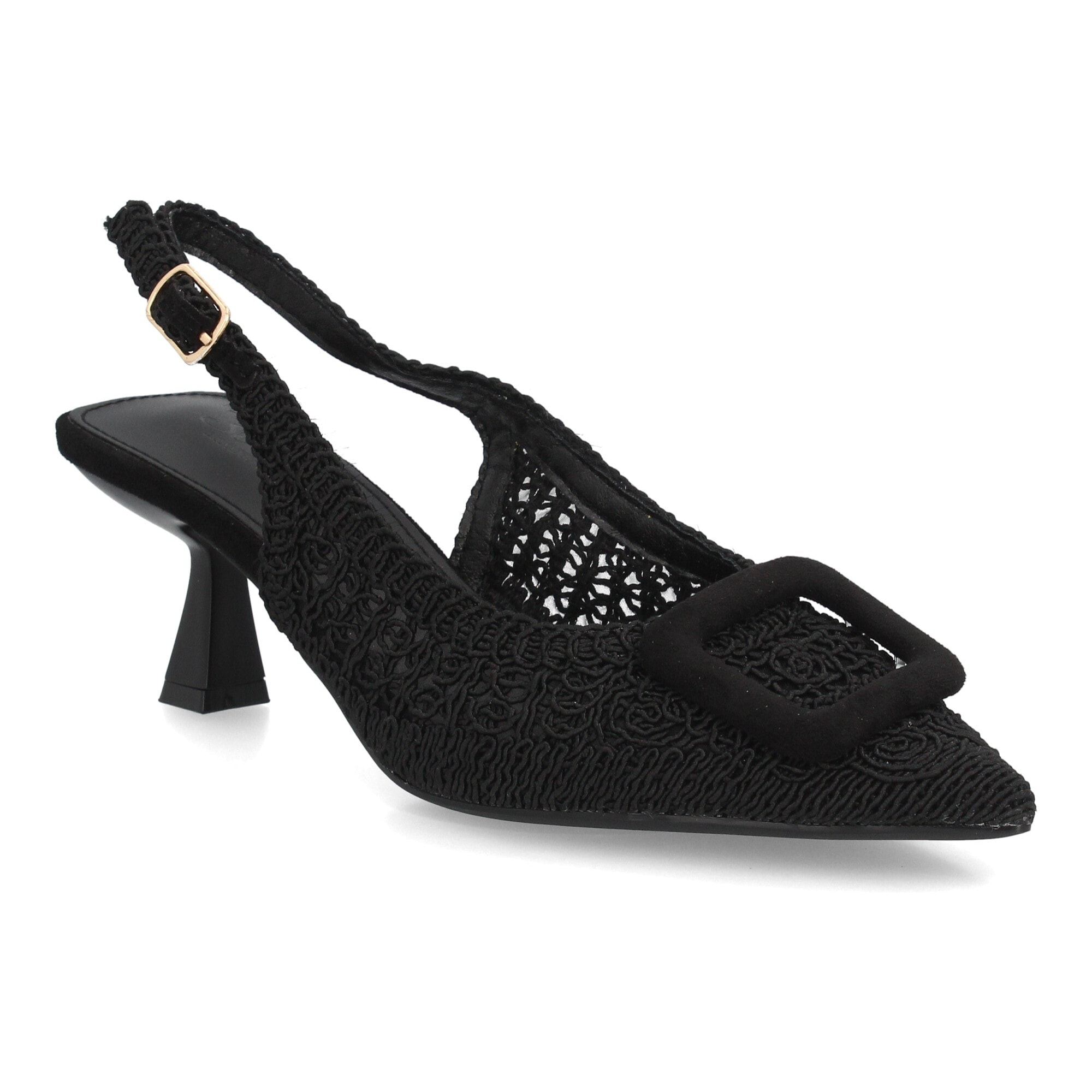 Zapato destalonado elegante tacón medio