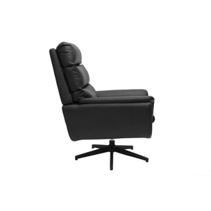 Fauteuil pivotant noir JONAH