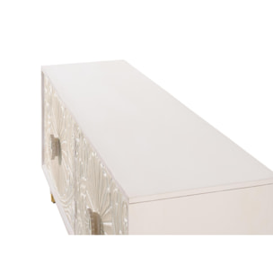 Mueble TV de Madera de Mango 170 Cm Estilo Mediterráneo Moderno