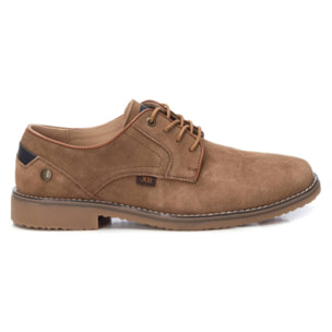 Zapato blucher/derby de piel camel