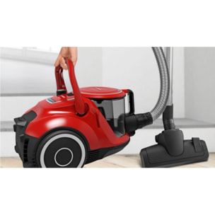 Aspirateur sans sac BOSCH Pro animal rouge BGS41PET1