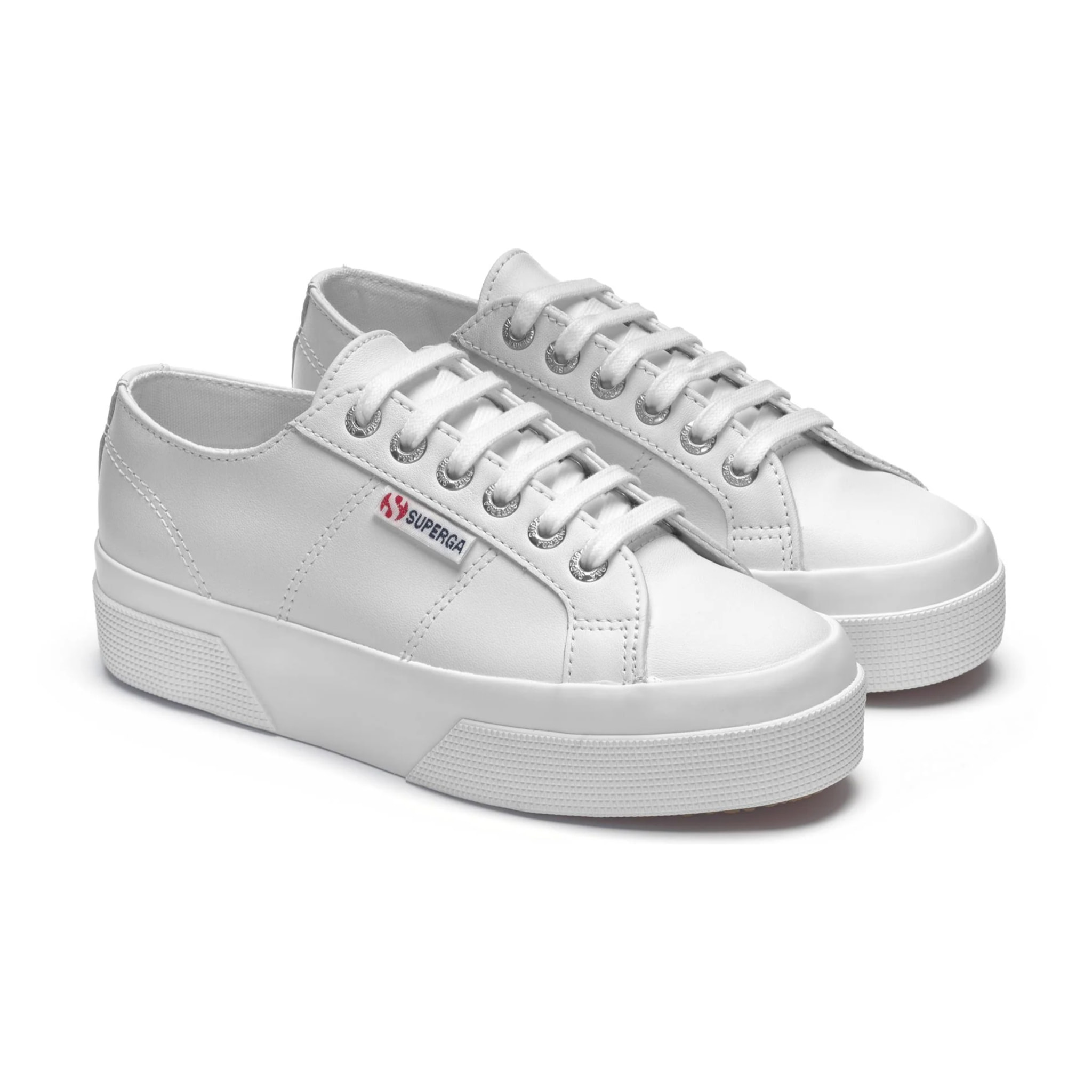 Superga - Zapatos de mujer Mujer Blanco - 2740 PLATFORM NAPPA