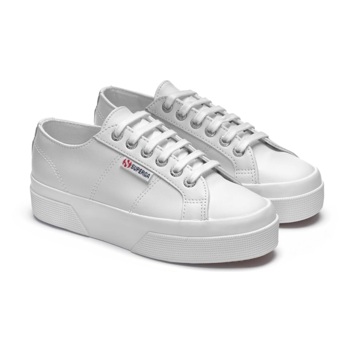 Superga - Zapatos de mujer Mujer Blanco - 2740 PLATFORM NAPPA