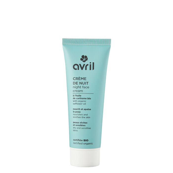 Crème de nuit Certifiée Bio - Peaux Sèches & Sensibles 50 ml