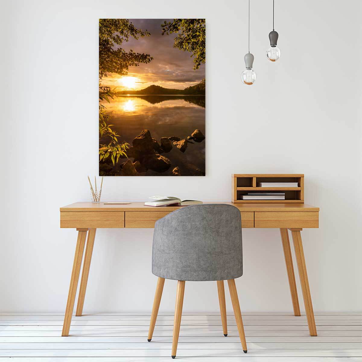 Tableau campagne coin de paradis  Toile imprimée