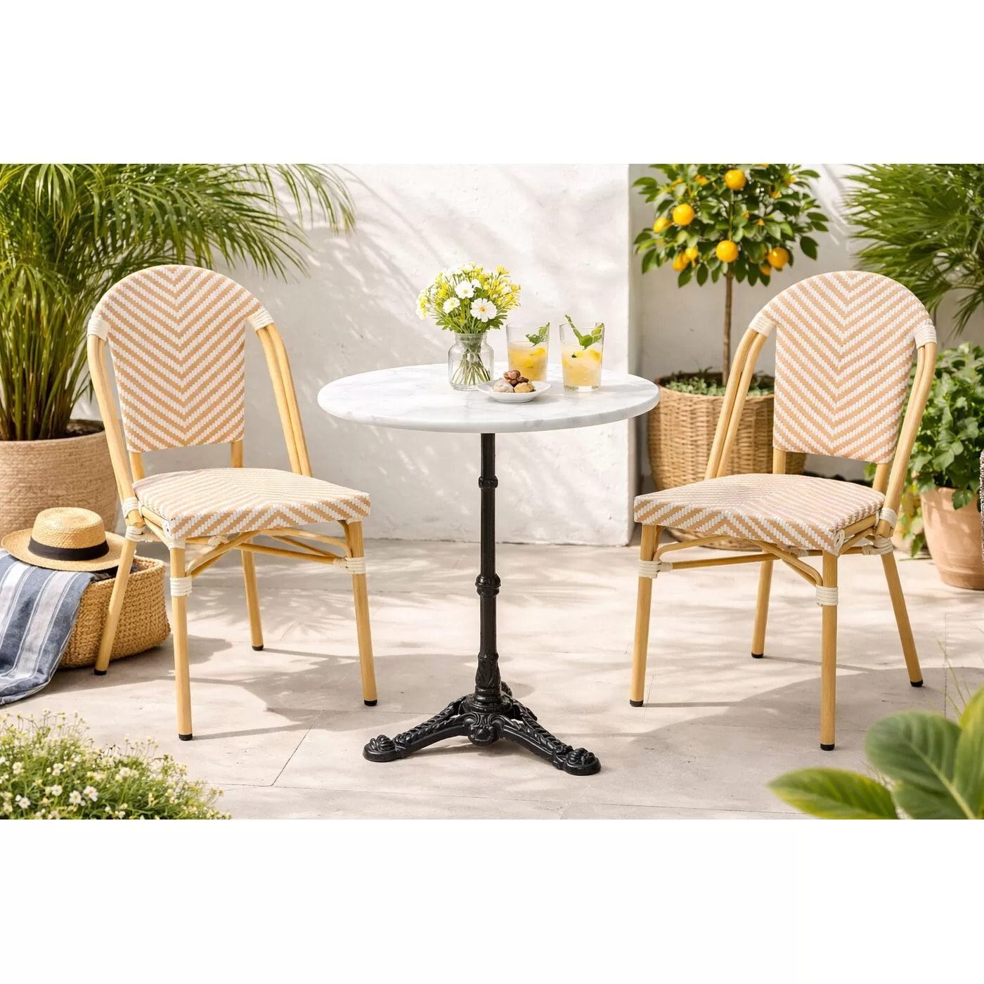 Ensemble de jardin Bistrot Montmartre beige Kare Design