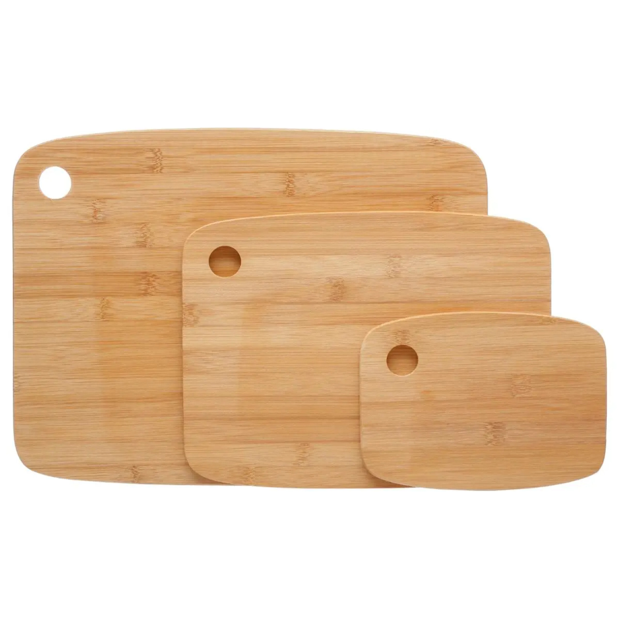 3 planches à découper bambou