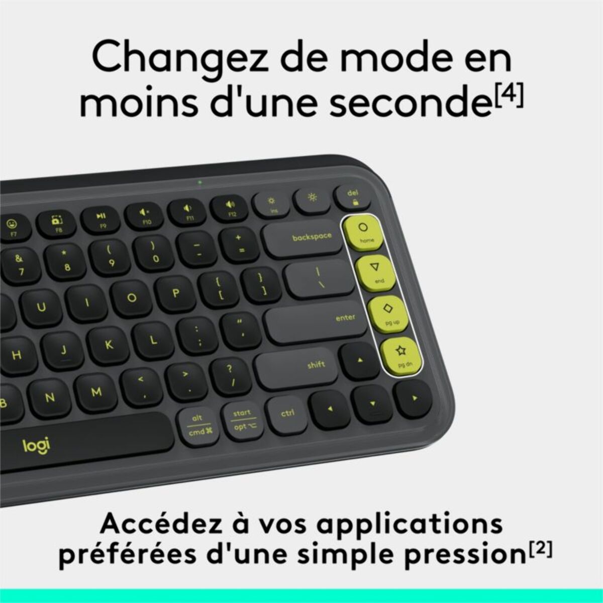 Clavier sans fil LOGITECH Pop Icon Graphite